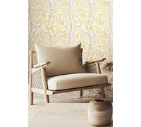 Hoopla Walls Rosehip Trail Matt Wallpaper in Light Beige Hoopla Walls Light Beige