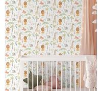 Hoopla Walls Safari Boogie Honey Mallow 10M Wallpaper