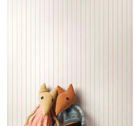 Hoopla Walls Scallop Stripe - Linen & Straw Mix 10m Wallpaper