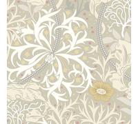 Hoopla Walls Seaweed Garden Fossil Grey Smooth Matt Wallpaper
