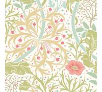 Hoopla Walls Seaweed Garden Rose Pink Smooth Matt Wallpaper