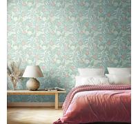Hoopla Walls Seaweed Garden - Seafoam 10m Wallpaper - Seafoam