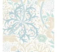 Hoopla Walls Seaweed Garden Soft Blue Smooth Matt Wallpaper