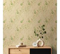 Hoopla Walls Springtime Meadow - Coral Blossom 10M Wallpaper