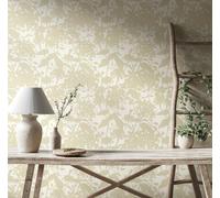 Hoopla Walls Summer Silhouette - Chalk & Linen 10m Wallpaper