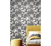 Hoopla Walls Summer Silhouette Matt Wallpaper in Black Hoopla Walls Black