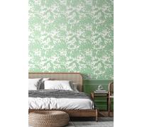 Hoopla Walls Summer Silhouette Matt Wallpaper in Mint Hoopla Walls Mint