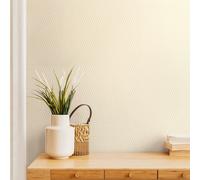 Hoopla Walls Tiny Ogee - Parchment 10m Wallpaper