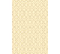 Hoopla Walls Tiny Ogee - Straw 10m Wallpaper in Yellow Hoopla Walls Yellow 10m
