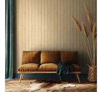Hoopla Walls Tongue And Groove- Sand (10M Wallpaper)