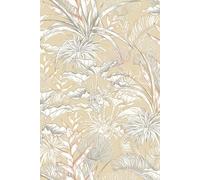 Hoopla Walls Tropical Canopy - Hemp 10m Wallpaper in Natural Hoopla Walls Natural 10m