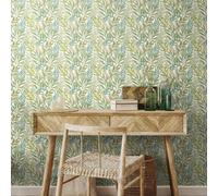 Hoopla Walls Verdant Leaves - Sage & Willow 10M Wallpaper