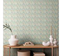 Hoopla Walls Verdant Leaves - Sea & Stone 10M Wallpaper