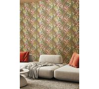 Hoopla Walls Wild Ferns Matt Wallpaper in Camel Hoopla Walls Camel
