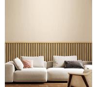 Hoopla Walls Wood Slat Texture- Ash (10M Wallpaper)