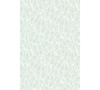 Hoopla Walls Zebra Leaf - Duck Egg Blue 10m Wallpaper Hoopla Walls Duck Egg Blue 10m