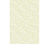 Hoopla Walls Zebra Leaf - Soft Lime 10m Wallpaper in Pale Green Hoopla Walls Pale Green 10m