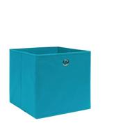 Hoopleep 10-Pack Foldable Storage Boxes, Non-Woven Fabric Cube Bins 28x28x28 cm, Baby Blue Organizer for Closet Shelves, Nursery, Scarves, Socks, Underwear, with Metal Eyelet
