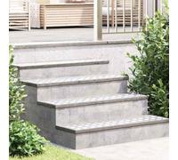 Hoopleep Aluminium Stair Treads 2 Pcs Silver 100 x 20 cm, Rectangular Modern Checker Plate Design, Durable Indoor Outdoor Non Slip Steps for Home & Office Staircase Safety