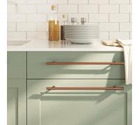 Hoopleep Bronze Cabinet Handles 5 Pcs, 320mm Center, Stainless Steel T-Bar Pulls for Kitchen, Bathroom, Dresser, Durable Door Knobs, Vintage Design for Cupboards & Drawers