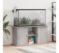 Hoopleep Grey Sonoma Aquarium Stand, 121x41x58 cm Engineered Wood Fish Tank Cabinet, Stable Support for 50-75 Gallon Terrarium, with Storage Shelf
