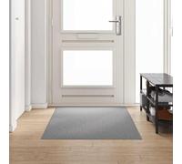 Hoopleep Light Grey Polypropylene Carpet Runner, 100 x 250 cm, Non-Slip, 3mm Pile, Easy Clean, Modern Indoor Area Rug for Hallways, Living Rooms