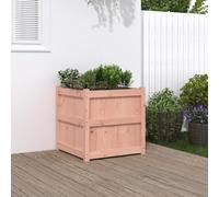 Hoopleep Plant Pot 60 x 60 x 60 cm Solid Wood Douglas Fir Robust Outdoor Bed for Garden, Patio and Balcony, Large Planter for Vegetables and Flowers