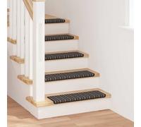 Hoopleep Self-Adhesive Stair Protectors, Set of 15, Anthracite, 65 x 21 x 4 cm, Non-Slip Polypropylene Stair Treads for Safe Indoor Use, Sound-Absorbing