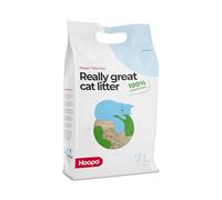 Hoopo® Tofu Fine Cat Litter, Organic Cat Litter, Completely Dust-Free, Clumping, No Odour, Effective Against Unpleasant Odours (7L)