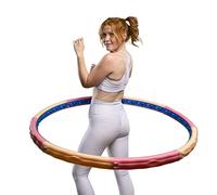 Hoopomania Vital HM-126 Hula Hoop with 40 Magnets Beige/Pink/Blue 2.6 kg