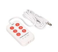 Hoopoocolor Programmable Keyboard, Custom Functions Custom Keyboard, Easy Setup Quick Input, Set Multimedia Functions, 6 Keys Programming Customization Suitable for Playing Games