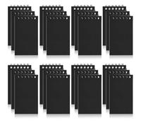 Hooqict 24 Pack Small Pocket Notebook Black Mini Notebooks Party Favors Bulk Spiral Notepads with Lined Pages, Memo Pads Pocket Size for Work, Office, Travel, Classroom, 3.9 x 2.4 Inches