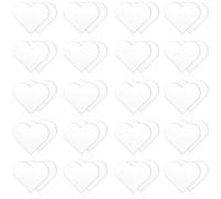 Hooqict 48Pcs Heart Magnetic Bookmarks Book Mark Sublimation Magnet Blanks Bookmark Page Clips Bulk for Reading Women Book Lovers Gifts Student Teacher School Office Supplies