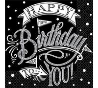 Hooray Birthday Luncheon Napkins 33cm /36