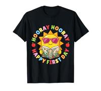 Hooray Hooray Happy First Day Sunshine Back School Student T-Shirt
