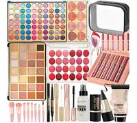 HOORayeah All In One Makeup Kit for Women Full Kit- Make up Sets with 2 Oversized Colors Eyeshadow Palette- Portable Travel makeup gift set for Teenage & Adults