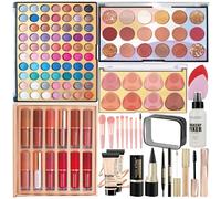HOORayeah All In One Makeup Kit for Women Full Kit- Make up Sets with 2 Oversized Colors Eyeshadow Palette- Portable Travel makeup gift set for Teenage & Adults