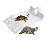 HOORayeah Tortoise Basking Platform - 1.2 X 5.1 X 4.7 inches Turtle Platform - Floating Basking Dock with Suction Cup for Aquarium Decoration