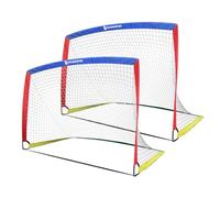 HOORAYSPORT Soccer Goal, 6x4 ft Pop Up Soccer Goal Set of 2, Portable Soccer Goals for Backyard for Indoor or Outdoor Practice, Multiple Sizes Soccer Nets Training Equipment