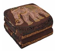 HOORDRY Boho Throw Blanket for Sofa Bed with Tassels,Elephant Bed Throw