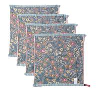 HOORDRY Tea Towels for Kitchen, Pack of 4, 100% Cotton Hand Towels & Dish Towels with Hanging Loop,Super Absorbent Decorative Dish Cloth with Flower Patterns, 41x38CM(16×15In).