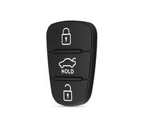 HooRLZ 2 Pcs Hyundai 3 Button Pad For Remote Car Key Button Replacement, Kia Car Keypads, Rubber Pad For Hyundai i10 i20 i30 ix20 ix35 Kia Ceed Soul Venga Sportage Key