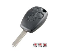HooRLZ R-enault Key Shell for R-enault Clio Modus Twingo Kangoo Laguna Master Trafic Duster Espace Key, Car Key Renault 3 Buttons, Kangoo Replacement Key, Twingo Remote Control