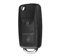 HooRLZ Volkswagen Key Fob Cover Replacement For Vw Golf Polo Bora Passat Touran MK4 Skoda Seat Leon Remote Car Key Case Shell, 2 Button Vw Golf Key Fob - Without Blade