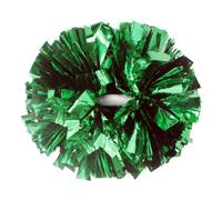 Hooshing 2 Pack Green Pom Poms Cheerleading with Baton Handle for Team Spirit Sports Dance Cheering Kids