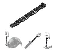 Hooshion Aluminium Alloy Helmet Mount Extension Metal Extension Pole Helmet Extension Arm Bracket Extension Stick for Gopro Hero 8/7/6/5/4/3 Action Camera XiaoYi Camera