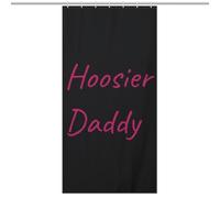 Hoosier Daddy Trendy Shower Curtain for Bathroom Heavy Duty Thick Bath Curtains Polyester Cloth Bath Set with 12 Plastic Hooks