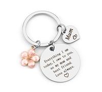 Hoosmoon Mothers Day Mum Gifts from Daughter Son Keyring Mother Birthday Christmas Thanksgiving Presents As My and Best Friend Love Always, 10x5x1 cm