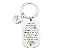 Hoosmoon Valentine Day Gifts for Girlfriend Wife Women Couples Keyring To My Love Valentines Him Her Anniversary Wedding Birthday Boyfriend Husband Men Romantic Presents, 10*5*1 cm