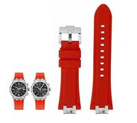 hoosouk Rubber Watch Band For MAURICE LACROIX AIKON AI6008 AI6038/1108/6007 AI6058 Men's Strap Quick Release Bracelet(Reds1,AI6007mm-AI1108mm)